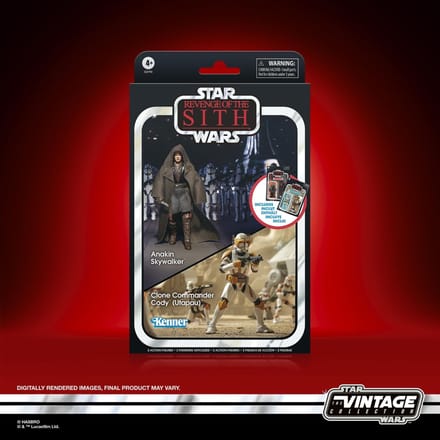 Star Wars The Vintage Collection Anakin Skywalker & Clone Commander Cody Action Figure (9.5 cm)
