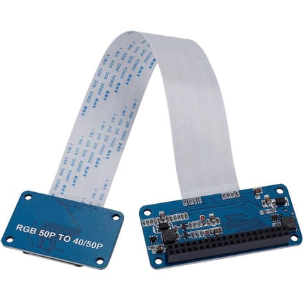RGB LCD Driver Board Kit DPI Driver 50Pin naar 40Pin Adapter Board Voor Raspberry Pi