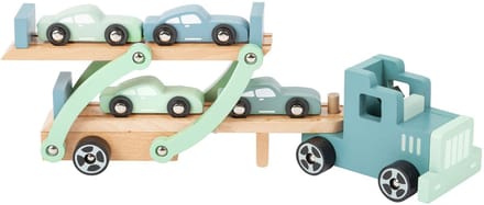 Small Foot - Houten Vrachtwagen Transporter Chicago met Auto's, 9dlg.
