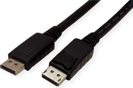 VALUE DisplayPort kabel, DP M/M, zwart, 1,5 m