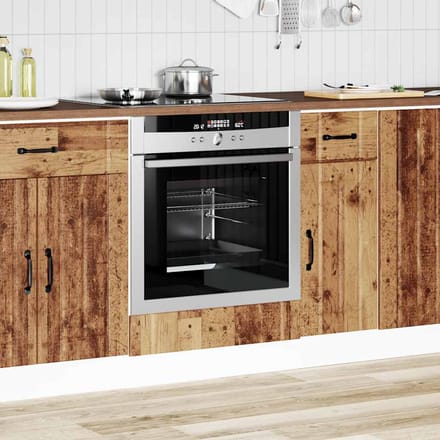 vidaXL - Ovenkast - Lucca - bewerkt - hout - oud - houtkleurig