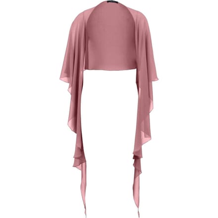 Stola van chiffon met knoopsluiting