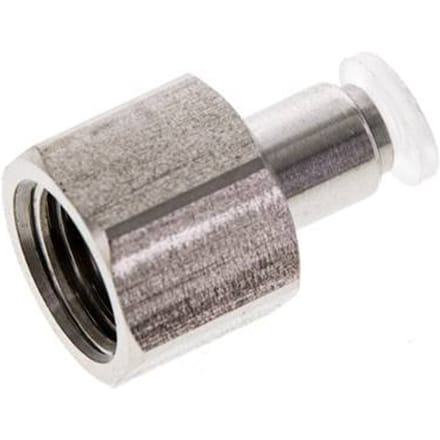 4mm x G1/4'' RVS/PA Insteekfitting Binnendraad EPDM/PTFE