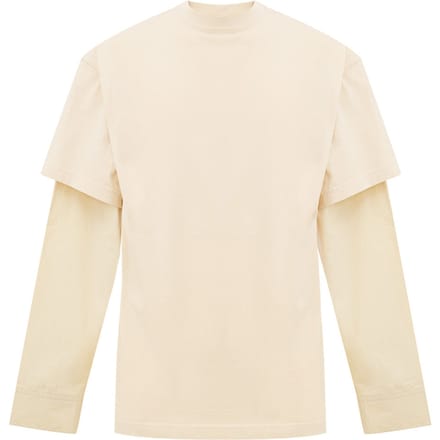 Gelaagde T-shirt kleur creme Balenciaga