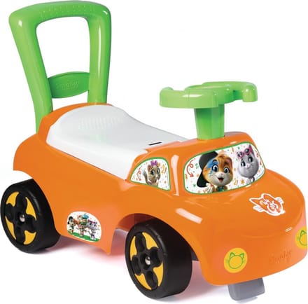 Loopauto 44 Cats Smoby Ride-on babywalker oranje + veiligheidsstop