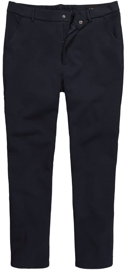 Men Plus - Heren - Jersey chinobroek Bilbao FLEXLASTIC® mix & match - Navy blauw - Maat L