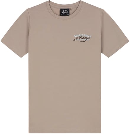 Malelions heritage t-shirt in de kleur bruin.
