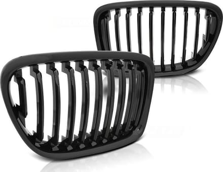 Grill BMW X1 E84 10 09-08 12 GLANZEND ZWART
