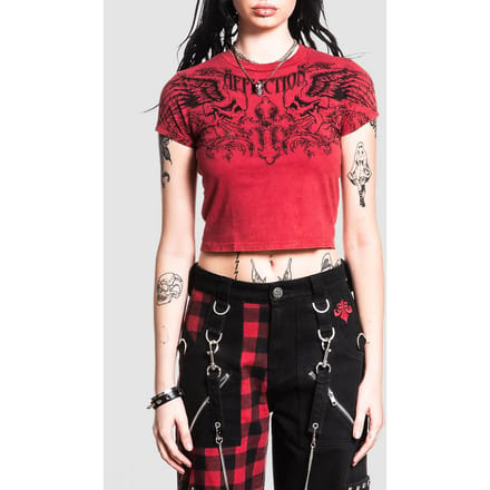 Affliction Winged Up Baby T-Shirt T-Shirt rood