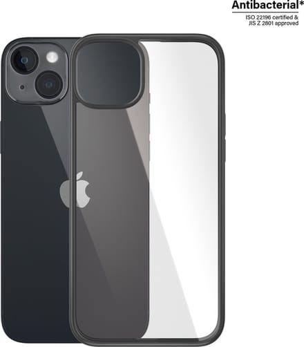 PanzerGlass ClearCase hoesje - Antibacterieel - voor Apple iPhone 14 Plus - Zwart/Transparant