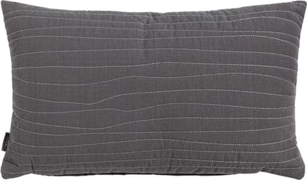 Uneven Stitching Dark Grijs Kussen -30 X 50