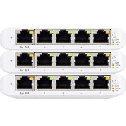 Ubiquiti USW-Flex-Mini-3 - Fully managed Switch - PoE - 15 poorten - Gigabit (Tot 1000 Mbps)