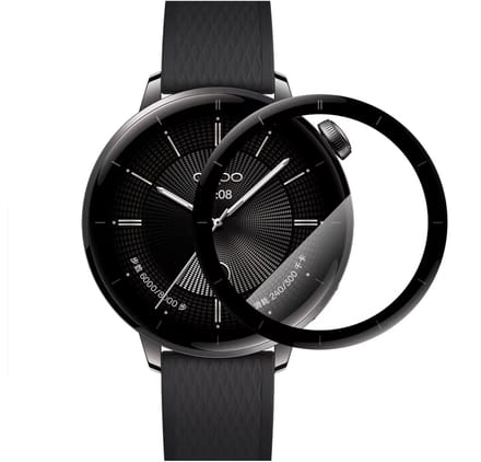 Screenprotector geschikt voor OPPO Watch S - Volledige cover - Hoge kwaliteit screen protector - PMMA - 1 stuks - TechDefend