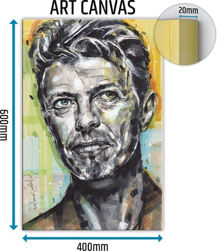 David Bowie 02 canvas schilderij 40x60 cm