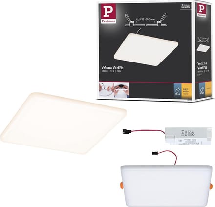 Vierkant LED Inbouwpaneel 185x185 mm IP44 voor Plafondmontage