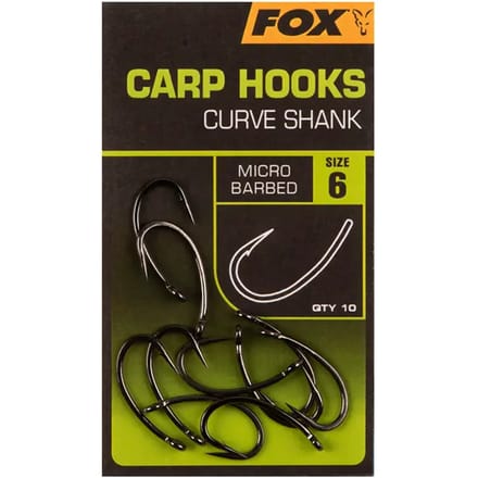 Carp Hooks Curve Shank Barbed X10 Fox - Karper Haken - Karperhaken - Karper - Karpervissen - Karper Vissen