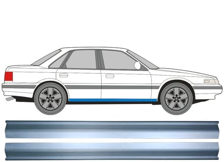 Reparatie dorpel voor Mazda 626 1988-1992 / Links = Rechts (symmetrisch) / Set