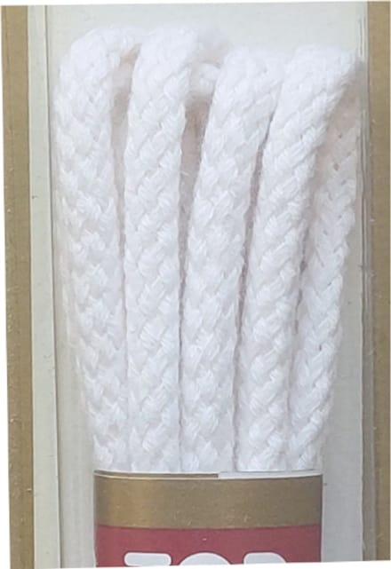 Ronilux Veter - Wit - Rond - Koord Veters - Lengte 90 cm - Dikte 4 mm - Schoenveter