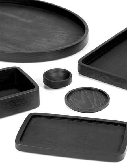 Serax Vincent Van Duysen Passe-Partout houten tray rond dienblad D35cm