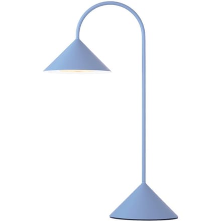 FRANDSEN LED tafellamp op batterijen Grasp, lichtblauw, hoogte 47 cm
