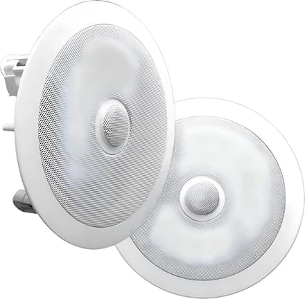 Pyle Luidsprekers- 300 Watt Plafondluidsprekers- Wandluidsprekers – Set van 2 Speakers- Inbouwluidsprekers voor Thuis 2-Weg Midbass Woofer Luidsprekers