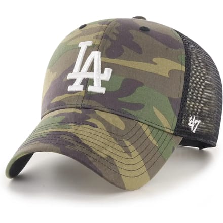 47 Brand Los Angeles Dodgers Branson Cap B-CBRAN12GWP-CMD, Mannen, Groen, Pet, maat: One size