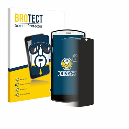 BROTECT - privacy screenprotector voor Unitech EA510 - Folie Beschermfolie Blauwlichtfilter