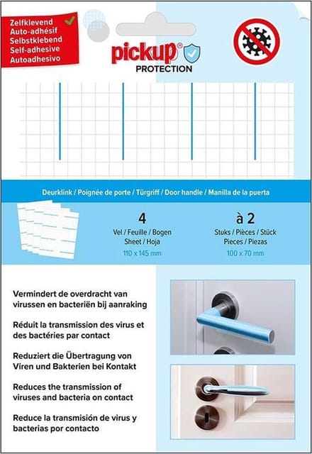 Pickup Protection Folie deurklink - 100x70 mm - 8 stuks - zelfklevend - sticker