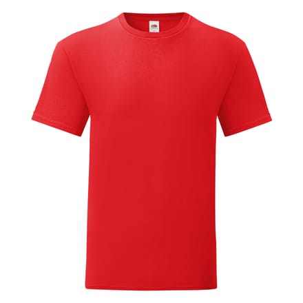 Fruit Of The Loom Heren Iconisch T-shirt (Rood)