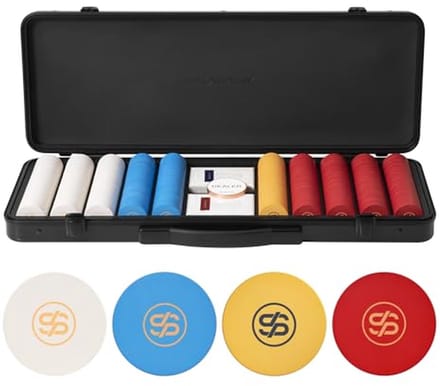 Keramische Pokerfiches Set voor Texas Hold'em – 500 Stuks