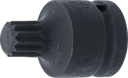 BGS Kracht dopsleutelbit - lengte 55 mm - 3/4 - veeltand (voor XZN) M18