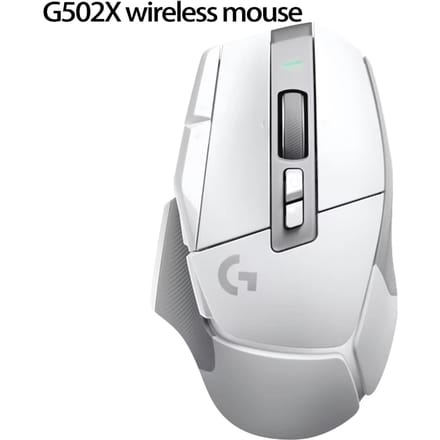 Logitech G502 X PLUS Lightspeed Gamingmuis RGB Vloeiend Lichteffect Hero25K Sensor wit