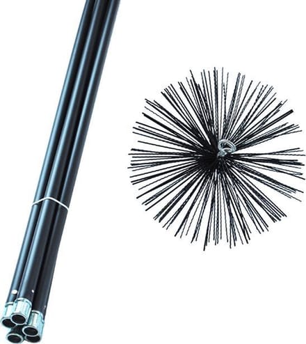 Schoorsteenveegset Nylon 20 cm diam. 7 m