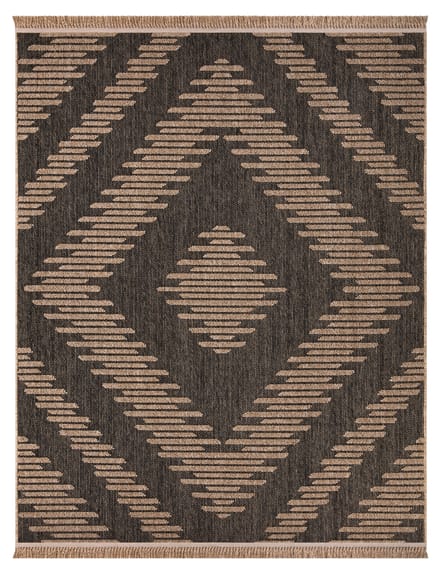 Binnen- en buitenkleed Colonia grijs  240x340 cm