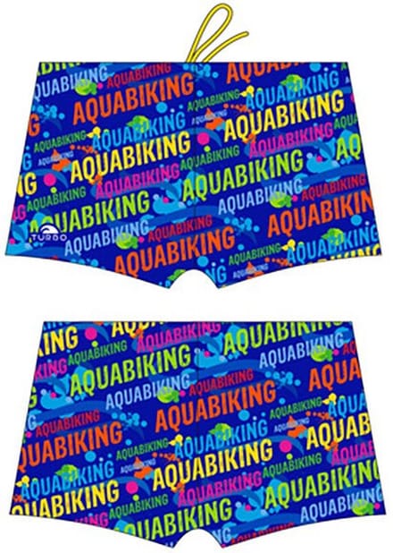 Turbo Aquabiking Letters Zwemboxer Blauw XL Man