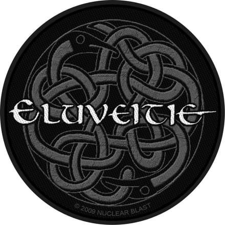 Eluveitie Patch - Eluveitie Logo - voor Geen - zwart-grijs-wit