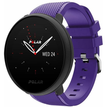 Polar Ignite 2 twill siliconen band (paars)