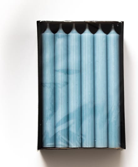 Branded By | Dinerkaarsen 19,5 cm | Light Blue | 18 stuks | Lichtblauw