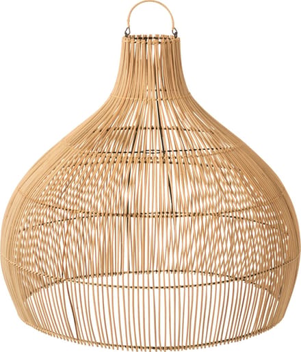 J-Line lampenkap Peervorm - rotan - naturel
