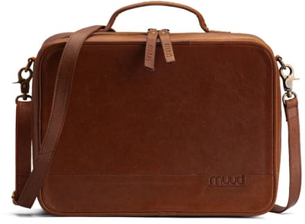 MUUD - Flora - Handgemaakte lederen hobbytas - Kleur: Rich Brown