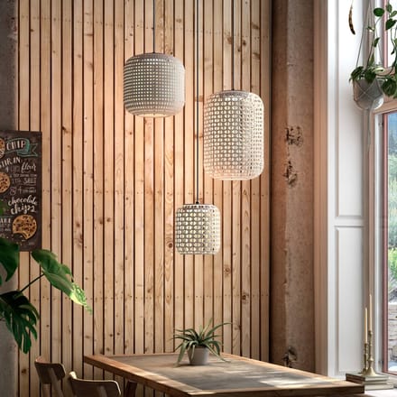 Bover Nans S/3L LED hanglamp 3-lamps beige