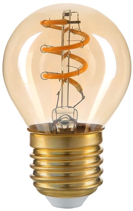 Avide E27 LED Filament Lamp 3W - 180lm - 2700K - Extra Warm Wit - LED Mini Globe P45 - Vervangt 20W Gloeilamp