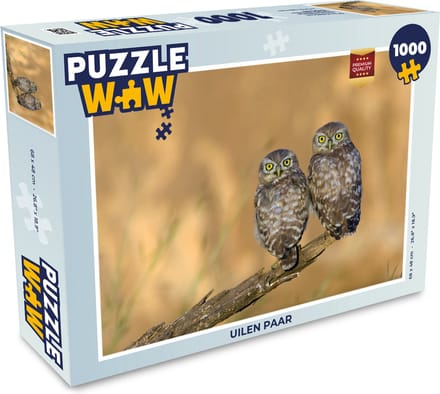 Puzzel Uilen paar - Legpuzzel - Puzzel 1000 stukjes volwassenen