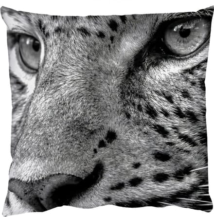Sierkussens - Kussentjes Woonkamer - 45x45 cm - Luipaard - Zwart - Wit - Oog