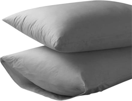 Homéé Kussenslopen 100% Katoen 60x70/17cm set van 4 stuks antraciet