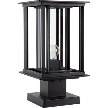KS Verlichting Buitenlamp Zwart New York Sokkel