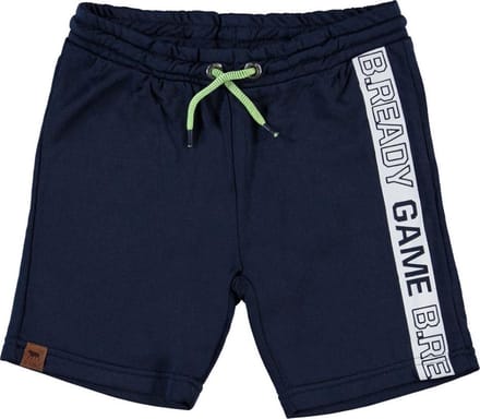 B.Nosy Jongens Short Pants With Print On Side - Blauw - Maat 86/92