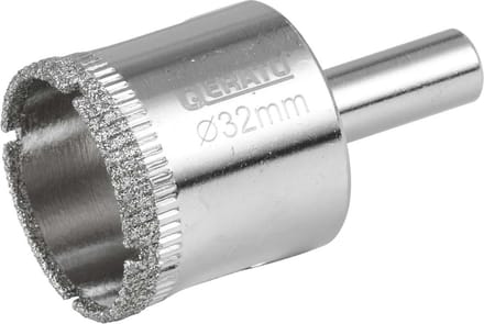 Qerato Tegelboor 32 mm nat - Glasboor - Diamantboor