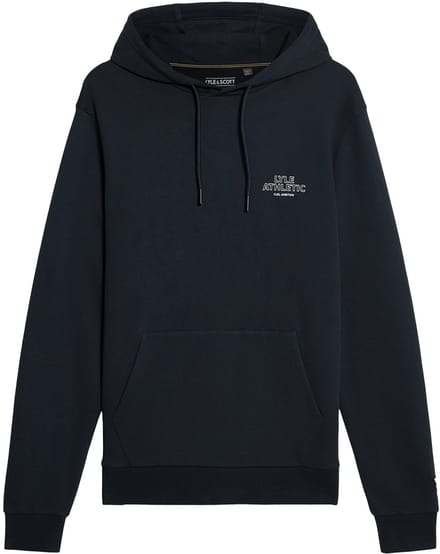 Lyle & scott athletic hoodie in de kleur marine.