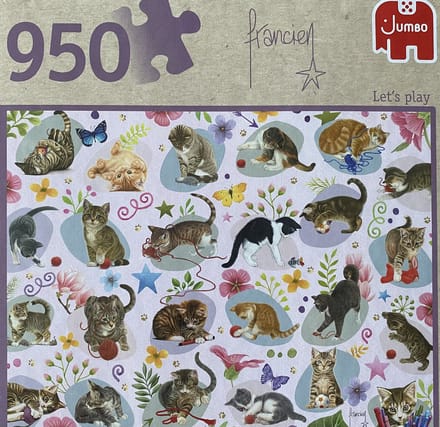 Jumbo katten Letz’s play Francien puzzel 950 stukjes